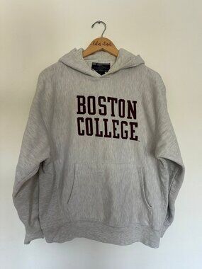 BOSTON COLLEGE  Champion Reverse Weave Pullover Hoodie Sweatshirt MED